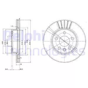 Delphi BG3417 Гальмівні диски