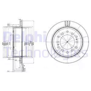 Delphi BG3557 Тормозные диски