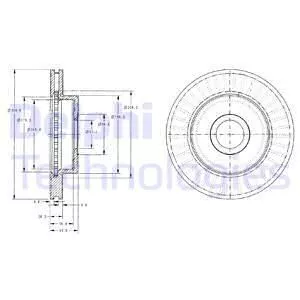 Delphi BG3659 Гальмівні диски