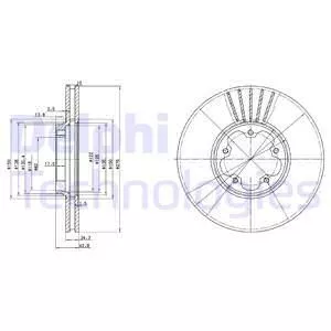 Delphi BG3676 Гальмівні диски