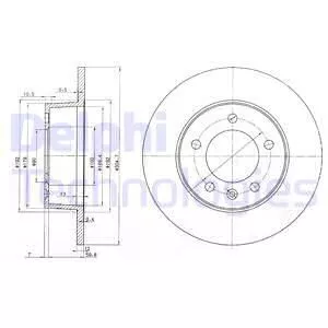 Delphi BG3681 Тормозные диски