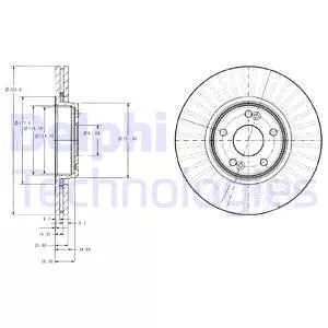 Delphi BG3688 Гальмівні диски