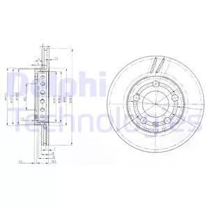 Delphi BG3695 Гальмівні диски