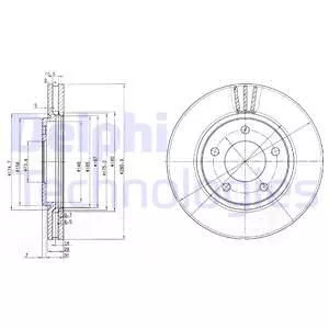 Delphi BG3715 Тормозные диски