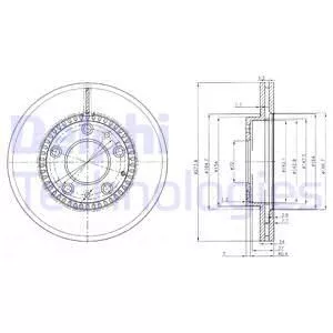 Delphi BG3724 Тормозные диски