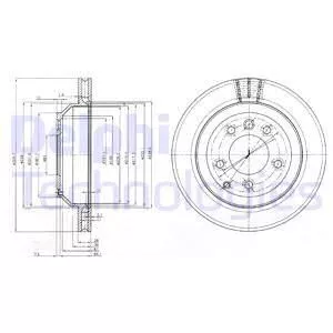 Delphi BG3775C Гальмівні диски