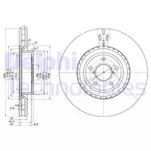 Delphi BG3818 Тормозные диски