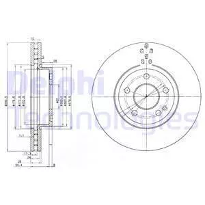 Delphi BG3838 Гальмівні диски