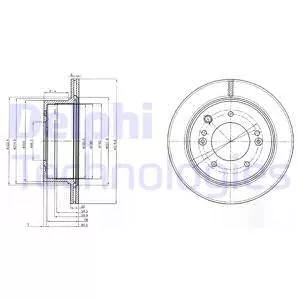 Delphi BG3859 Гальмівні диски