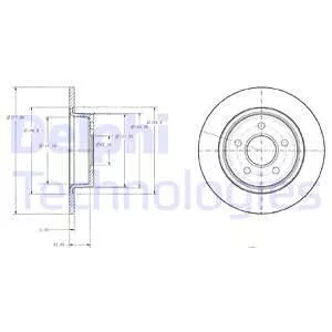 Delphi BG3873 Гальмівні диски