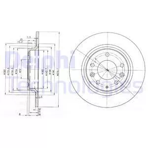 Delphi BG3875C Тормозные диски