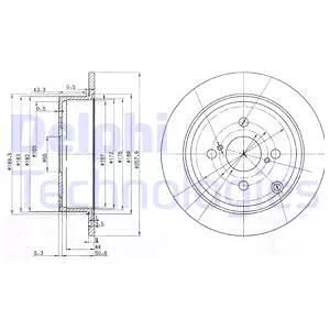 Delphi BG3889 Тормозные диски