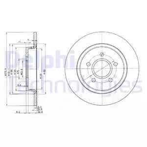 Delphi BG3897C Тормозные диски