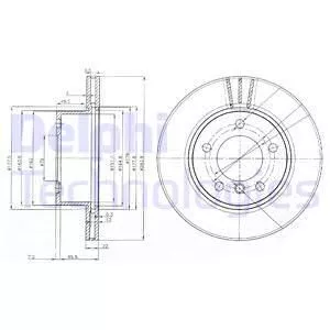 Delphi BG3899C Гальмівні диски
