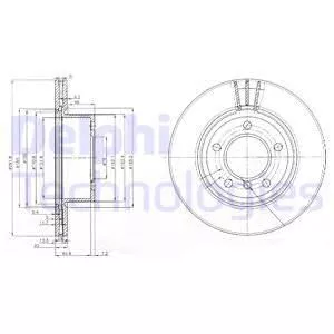 Delphi BG3900C Тормозные диски