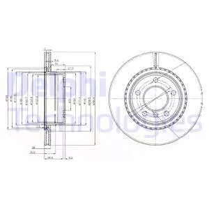 Delphi BG3901C Тормозные диски