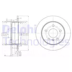 Delphi BG3910C Тормозные диски