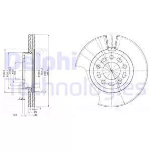 Delphi BG3928 Гальмівні диски