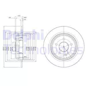 Delphi BG3969 Тормозные диски