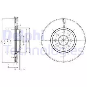 Delphi BG3989 Гальмівні диски