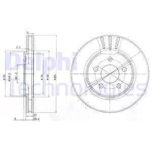 Delphi BG4001 Гальмівні диски