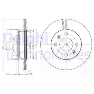 Delphi BG4009 Тормозные диски