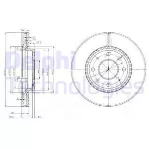 Delphi BG4016 Гальмівні диски