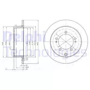 Delphi BG4037 Тормозные диски