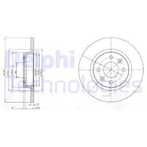 Delphi BG4045 Гальмівні диски