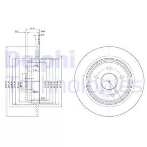 Delphi BG4063C Тормозные диски