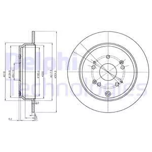 Delphi BG4064C Тормозные диски