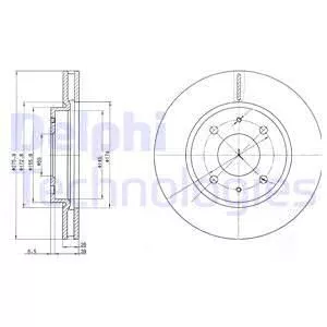 Delphi BG4068 Тормозные диски