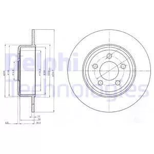 Delphi BG4074 Гальмівні диски