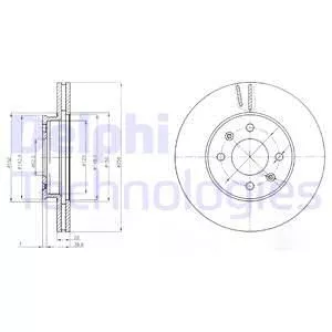 Delphi BG4096 Гальмівні диски