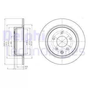 Delphi BG4108C Тормозные диски