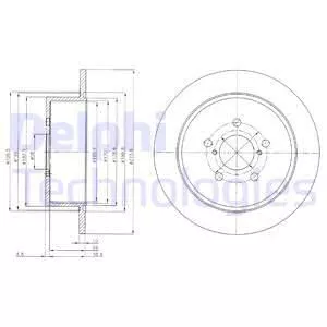 Delphi BG4129 Тормозные диски