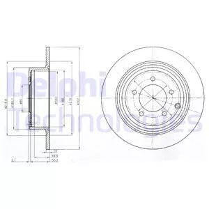 Delphi BG4169 Тормозные диски