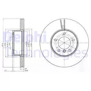 Delphi BG4172C Тормозные диски