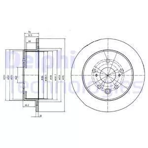 Delphi BG4178 Тормозные диски