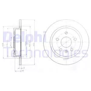 Delphi BG4188 Гальмівні диски