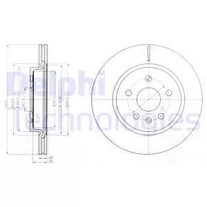 Delphi BG4190 Гальмівні диски