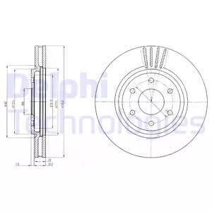 Delphi BG4205 Тормозные диски