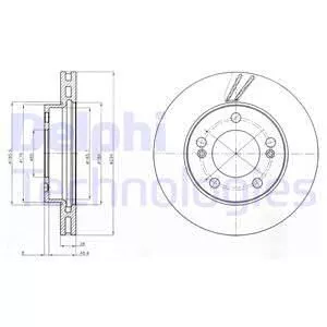 Delphi BG4206 Тормозные диски