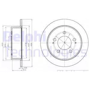 Delphi BG4220 Тормозные диски