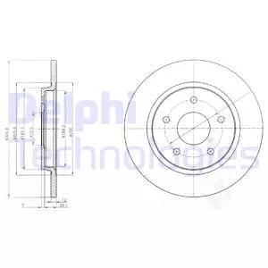 Delphi BG4247 Гальмівні диски