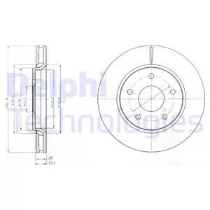 Delphi BG4248 Тормозные диски