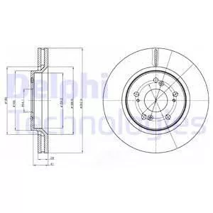 Delphi BG4250 Тормозные диски