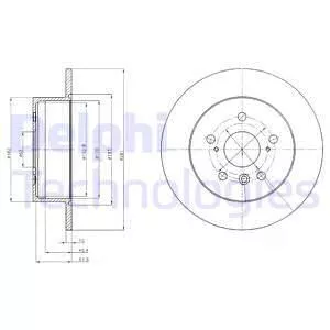 Delphi BG4268 Тормозные диски