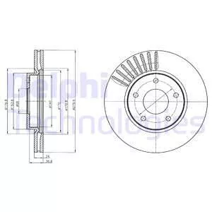 Delphi BG4282C Гальмівні диски