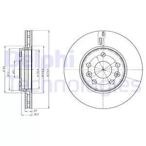 Delphi BG4317C Гальмівні диски